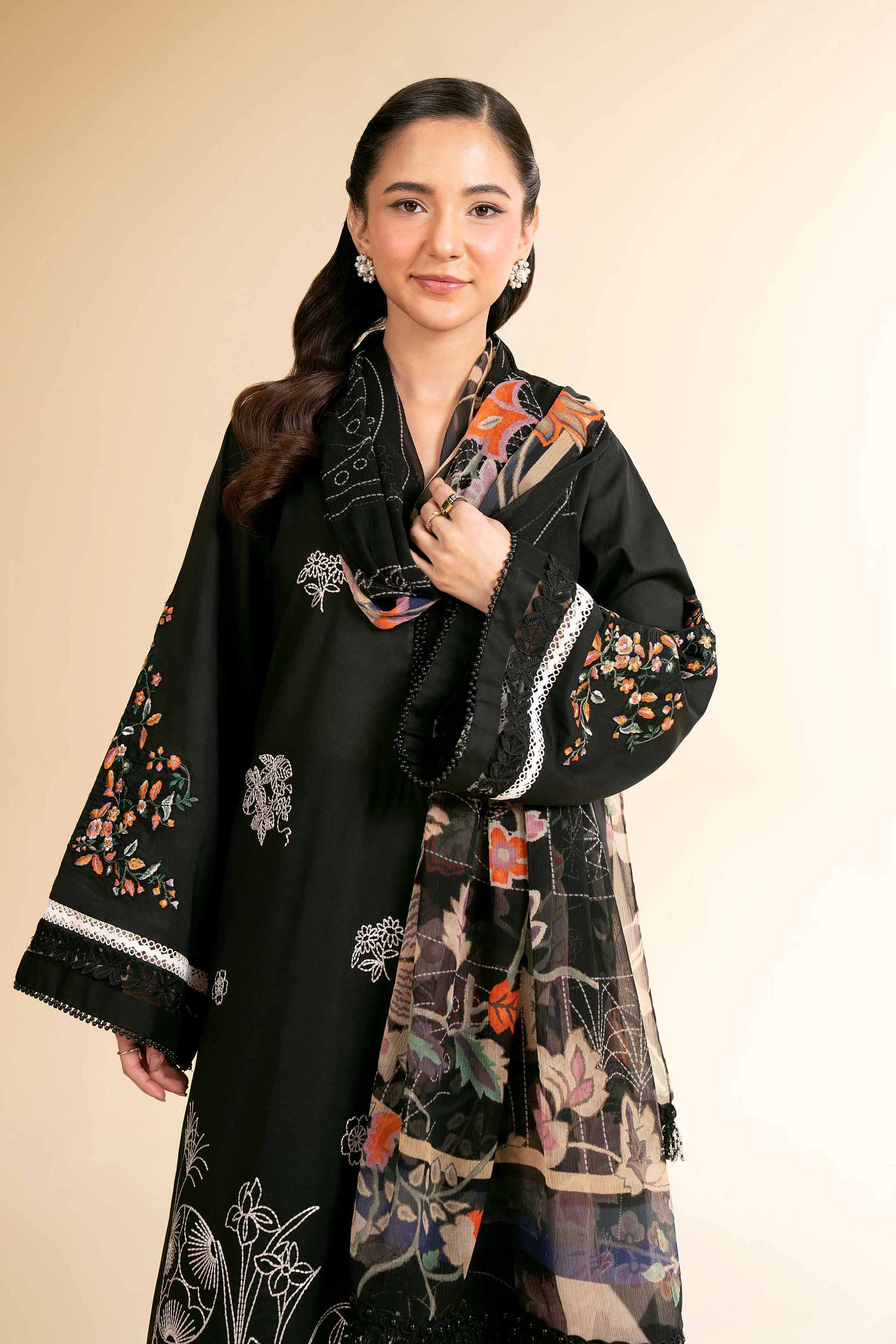 3 Piece Unstitched Digital Printed Embroidered Suit Vol-2 Summer Collection  2025 – Nishat FPS