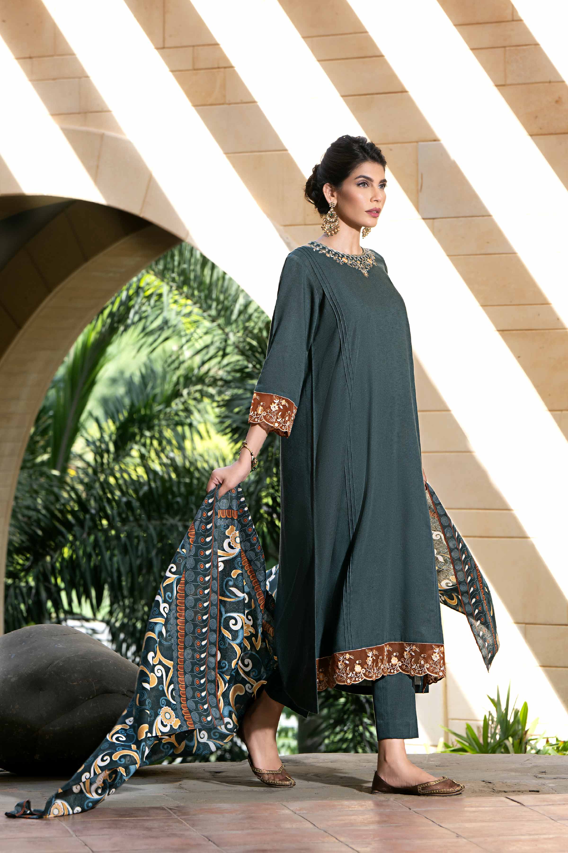 Linen Eid Collection Nishat Linen Online Winter Collection 2019 Linen Kurta  Luxury Pret Nishat Kurti Design 2019 3PC Luxury Pret Embroidered Winter  Stitched Suit  Nishat