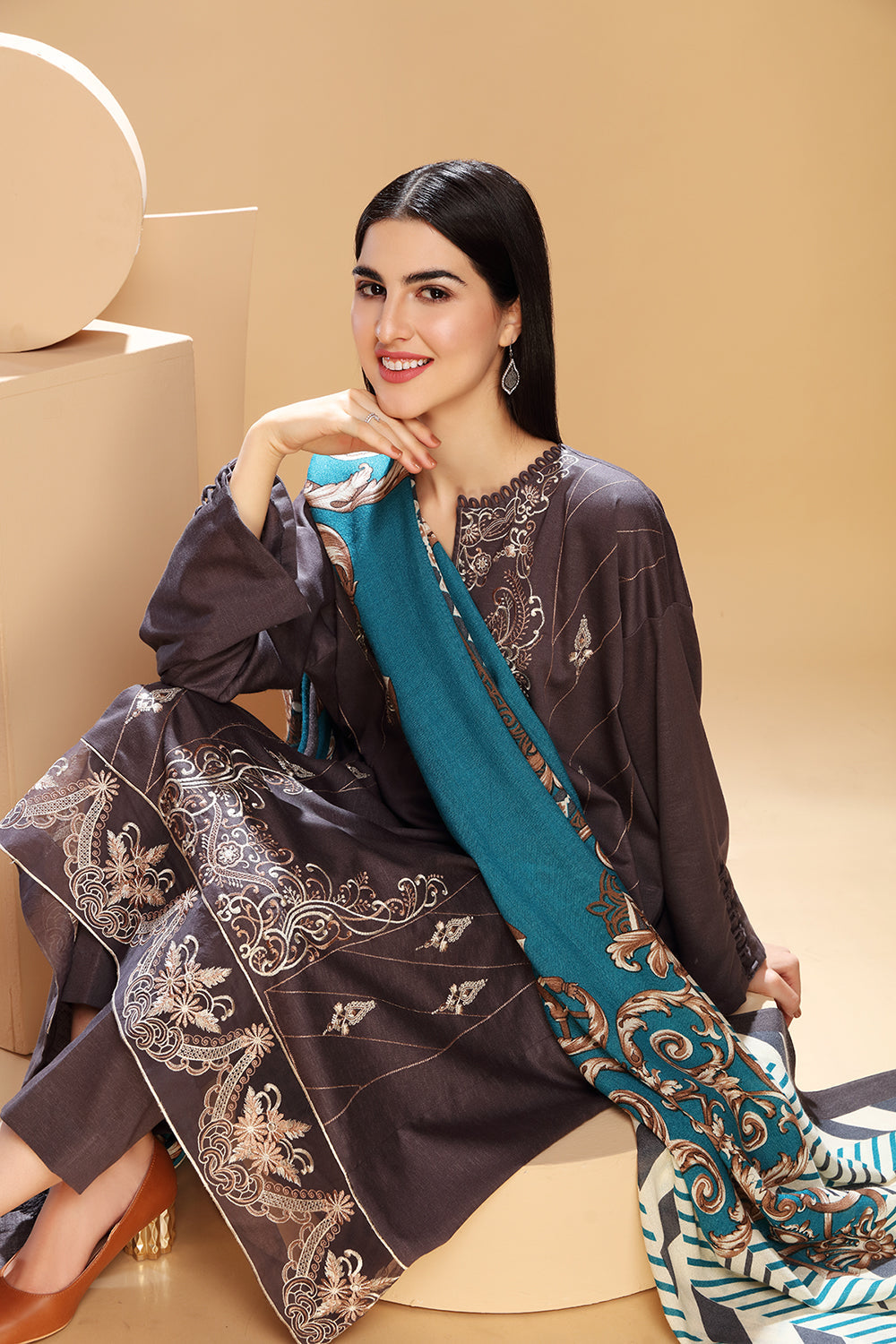 NISHAT LINEN Unstitched FPS Winter Collection2021 Volume01 Nishat FPS
