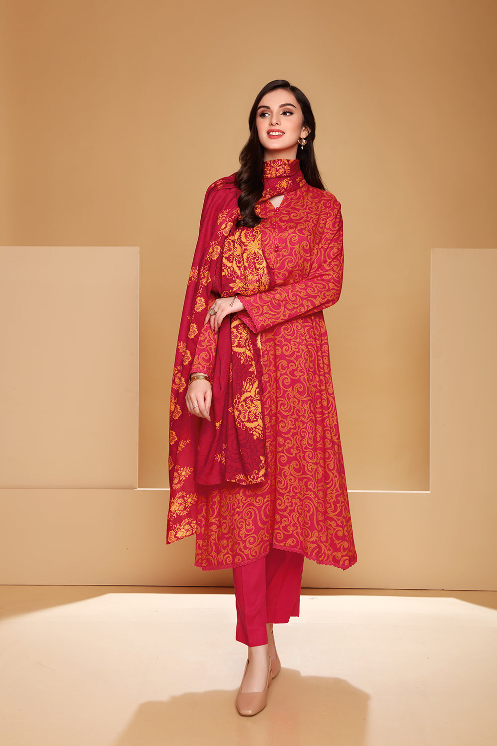 NISHAT LINEN Unstitched FPS Winter Collection2021 Volume01 Nishat FPS