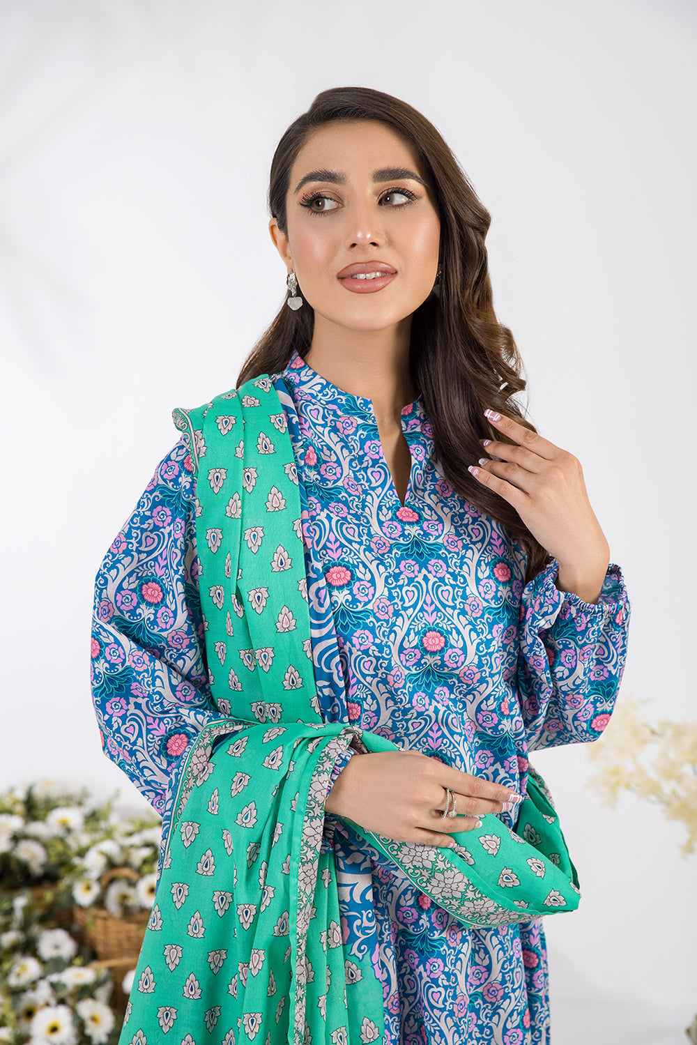 3PC UnStitched Printed Summer Collection 2022 Nishat Linen Nishat FPS