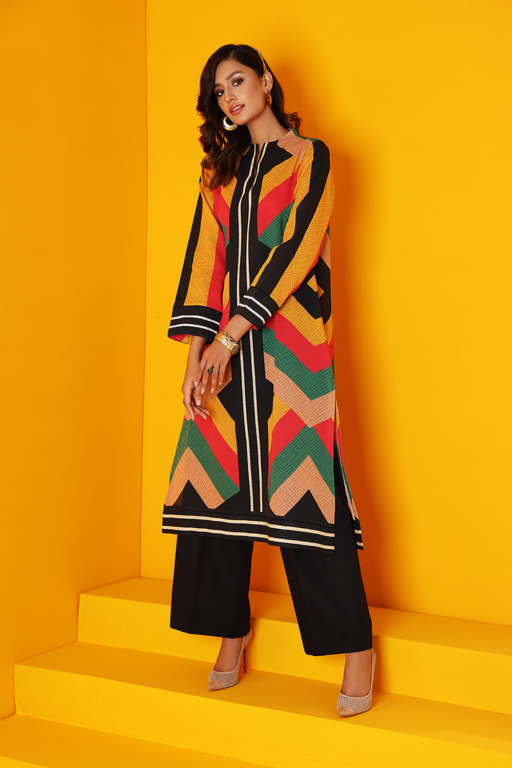 2PC Unstitched Digital Printed Winter Collection 2022 Nishat Linen