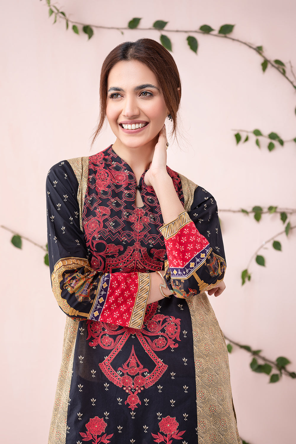 1PC Printed Embroidered Stitched Shirt Nishat Linen Nishat FPS