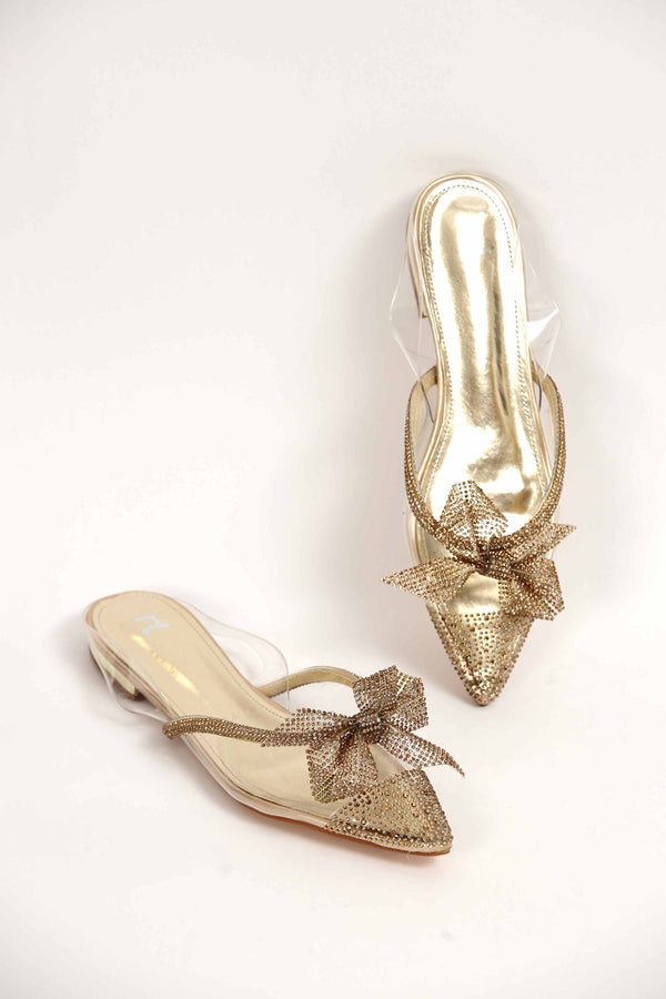 Women Golden Brown Sandals