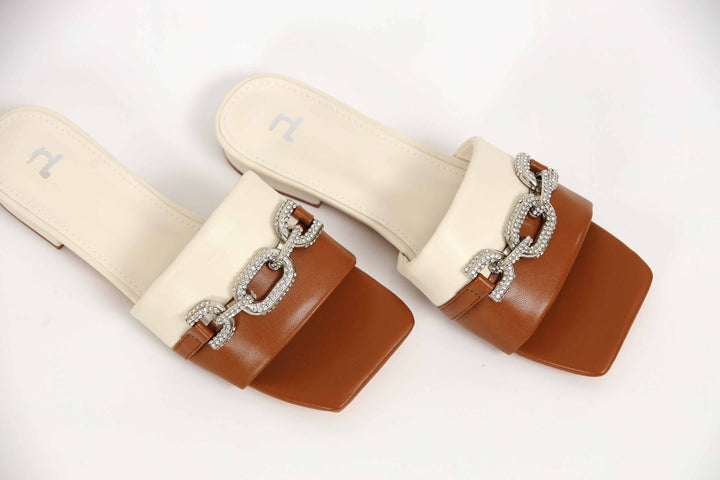 Women Beige Chappal