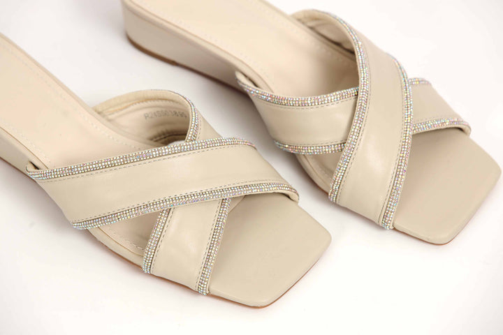 Women Beige Chappal