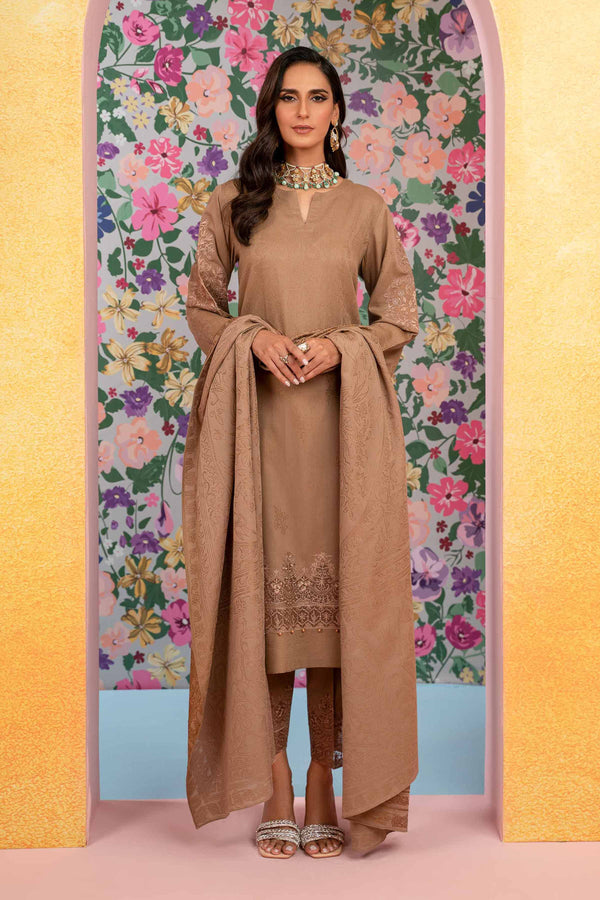 3 Piece - Embroidered Jacquard Suit - 42301772