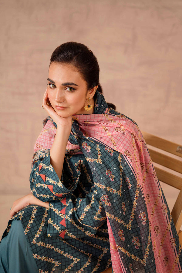 3 Piece - Printed Suit - 42301787-R