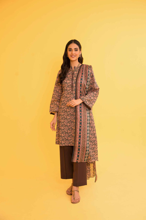 3 Piece - Printed Suit - 42302075-R