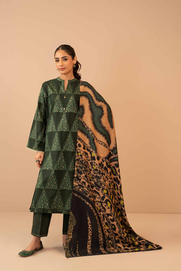 3 Piece - Digital Printed Jacquard Suit - 42303468