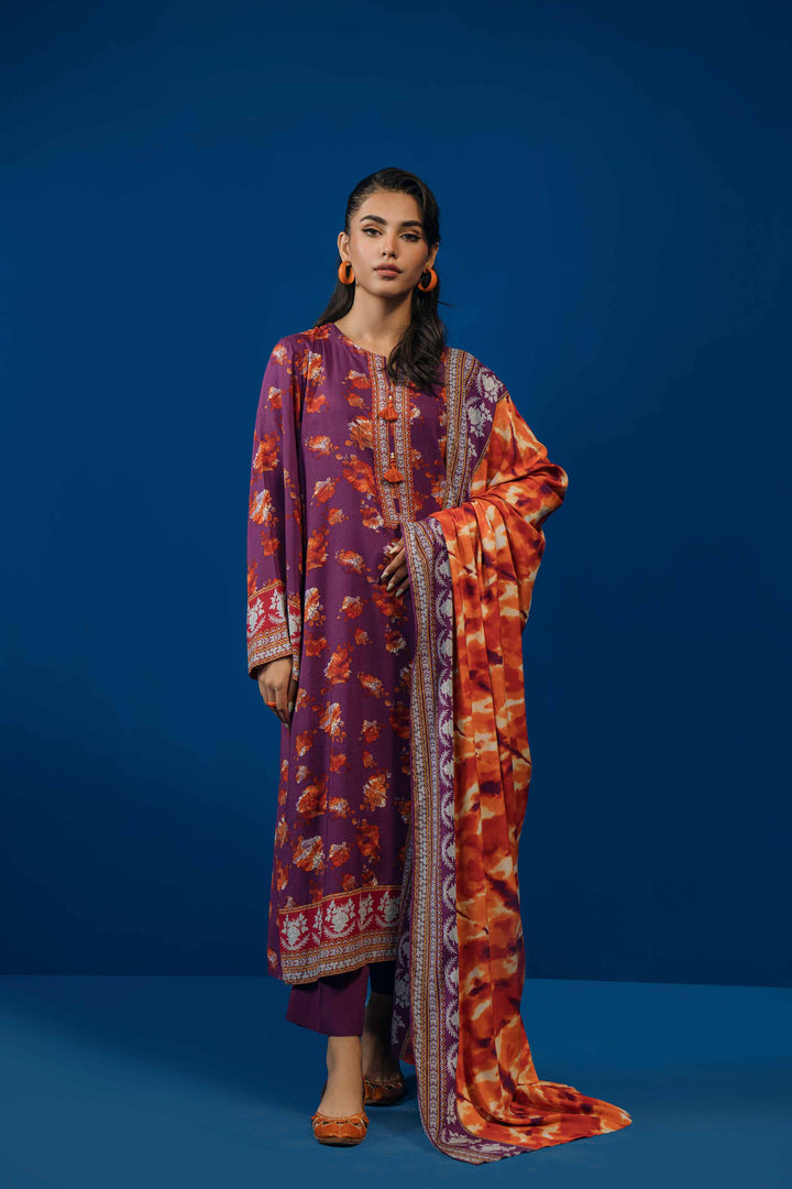 3 Piece  Printed Loose Fabric Best Bargains Freedom To Buy Nishat Outlet 