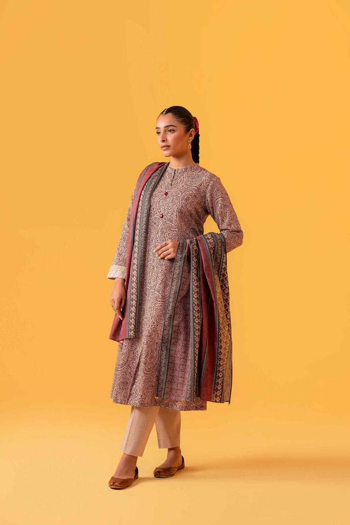 3 Piece  Printed Loose Fabric Best Bargains Freedom To Buy Nishat Outlet 