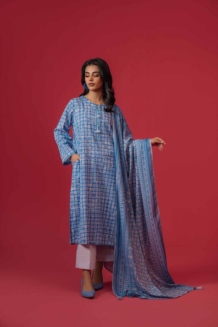 3 Piece  Printed Loose Fabric Best Bargains Freedom To Buy Nishat Outlet 