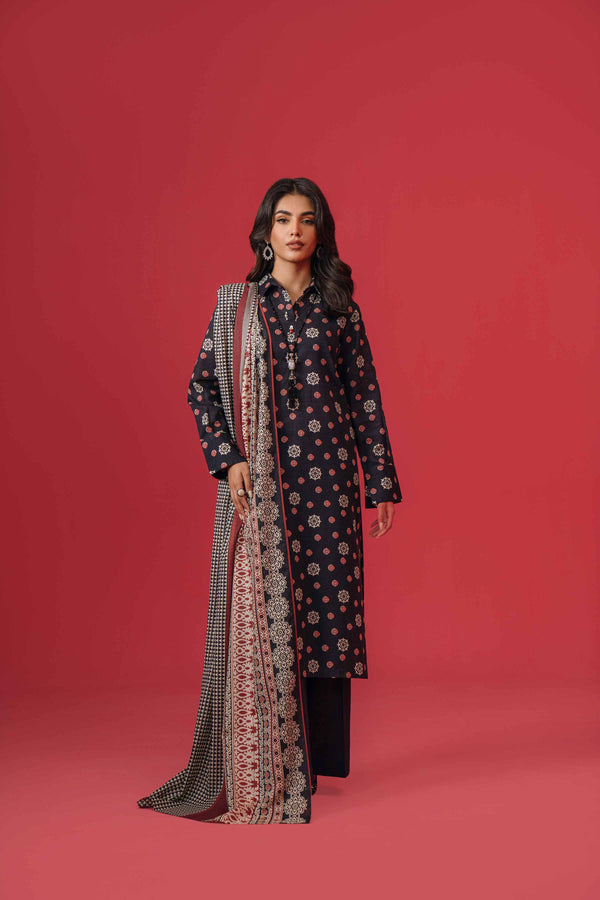 3 Piece  Printed Loose Fabric Best Bargains Freedom To Buy Nishat Outlet 