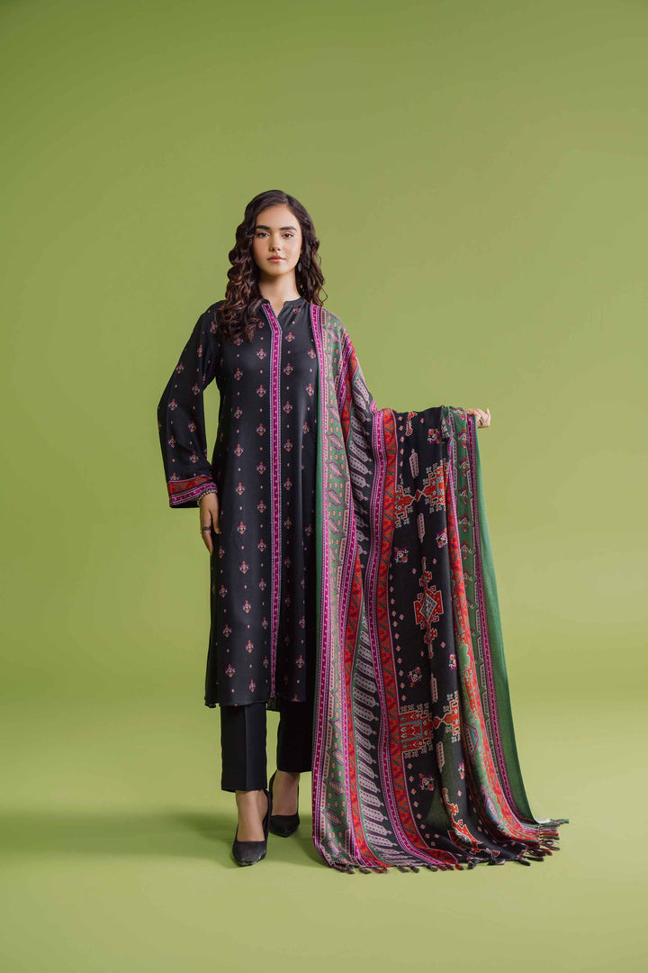 3 Piece  Printed Loose Fabric Best Bargains Freedom To Buy Nishat Outlet 