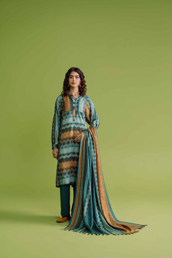 3 Piece  Printed Loose Fabric Best Bargains Freedom To Buy Nishat Outlet 