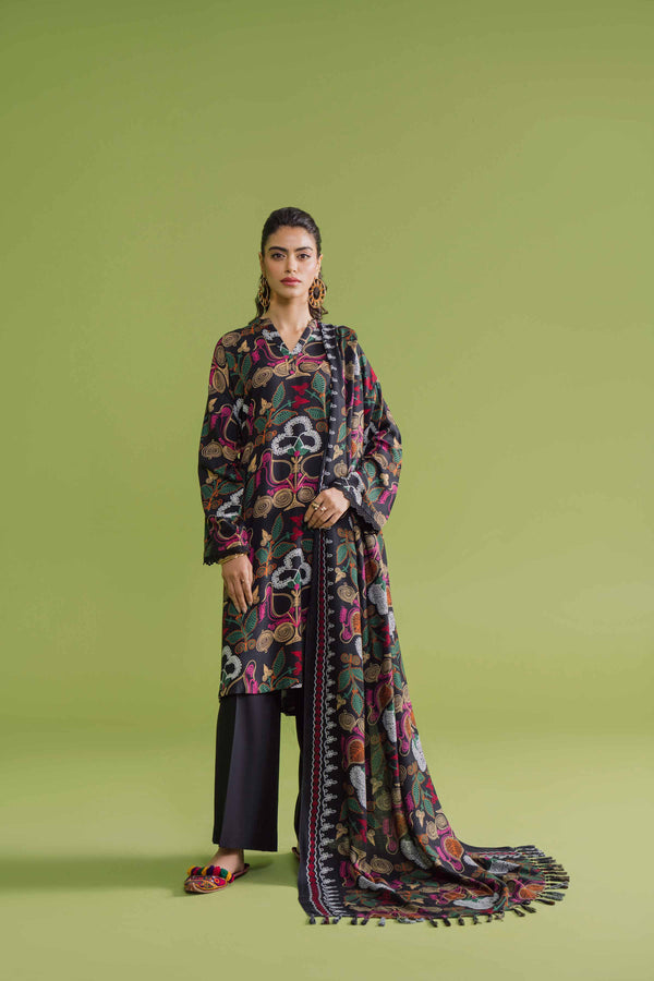 3 Piece  Printed Loose Fabric Best Bargains Freedom To Buy Nishat Outlet 