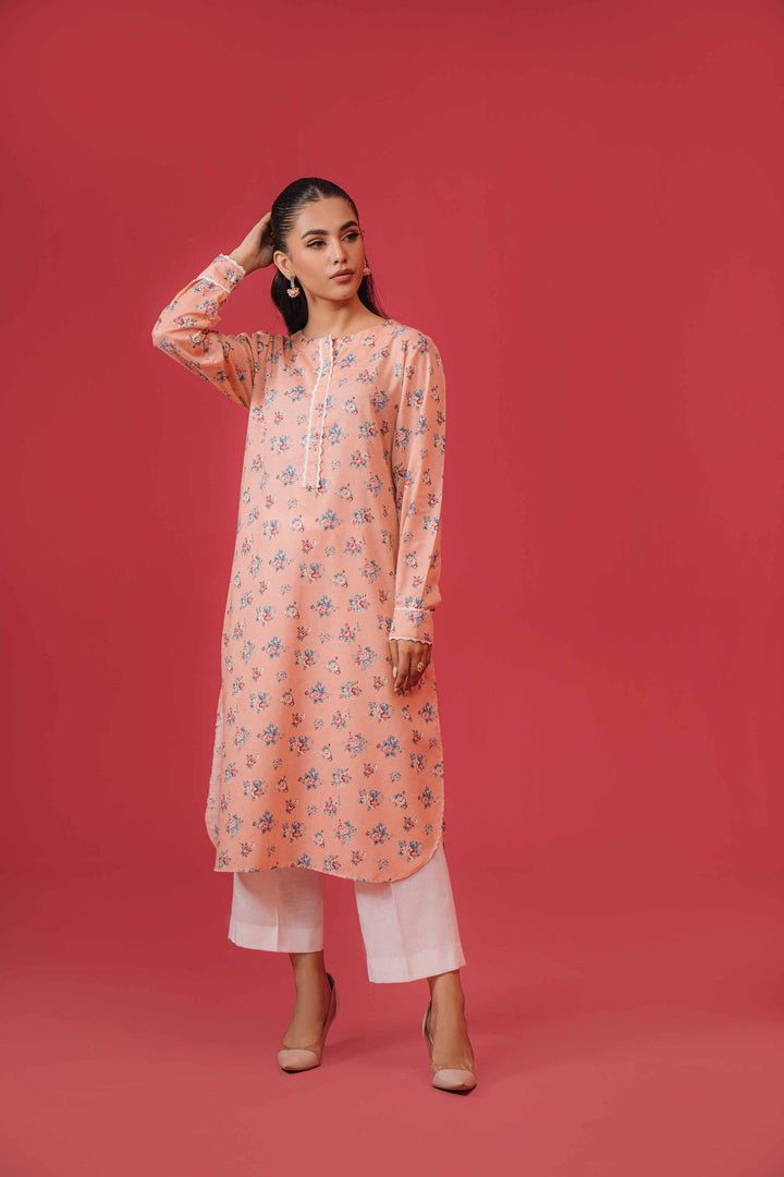 1 Piece  Printed Loose Fabric Best Bargains Freedom To Buy Nishat Outlet 