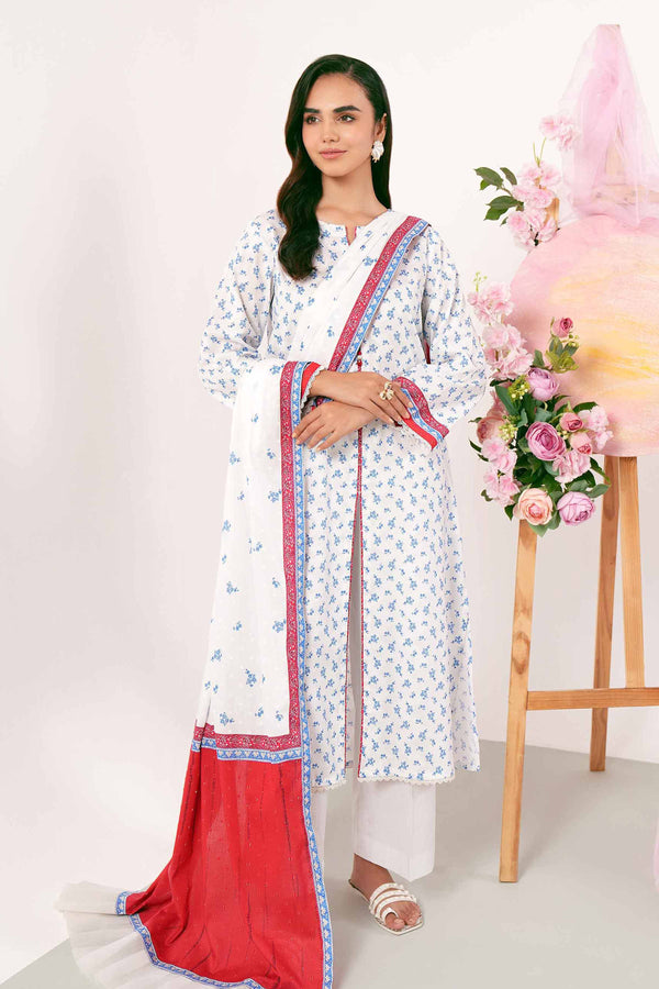 3 Piece - Digital Printed Jacquard Suit - 42401183