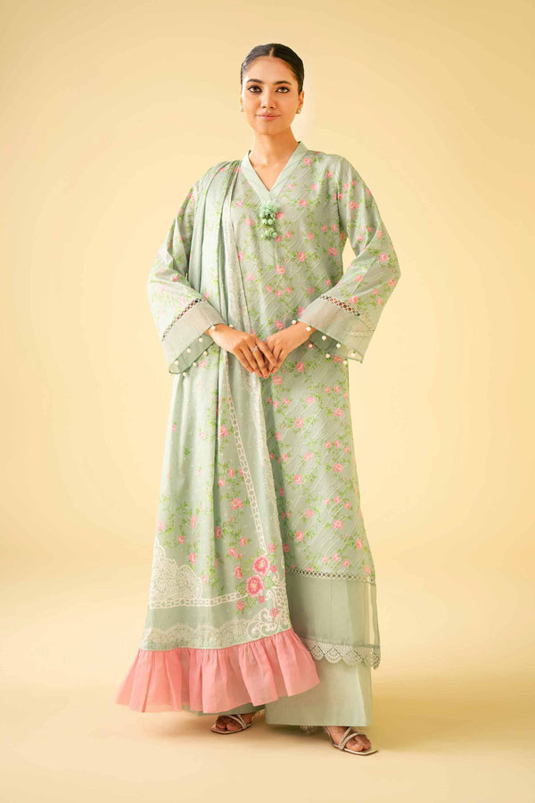 3 Piece - Digital Printed Suit - 42401497