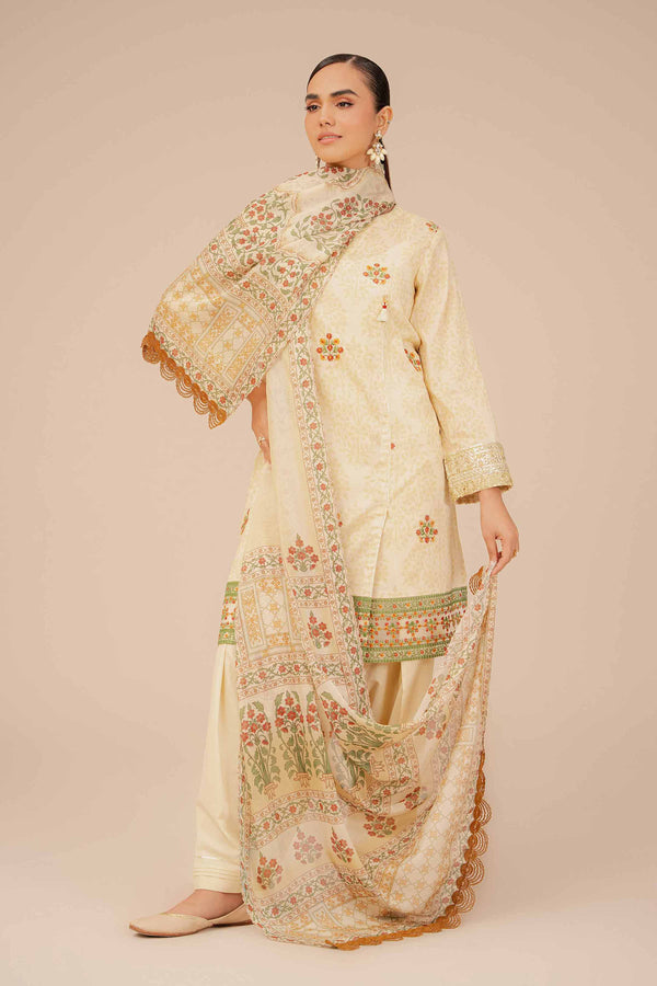 2 Piece - Printed Embroidered Suit - 42401950