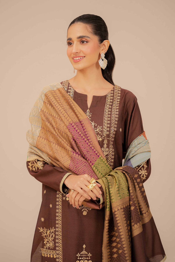 3 Piece - Yarn Dyed Embroidered Suit - 42401980