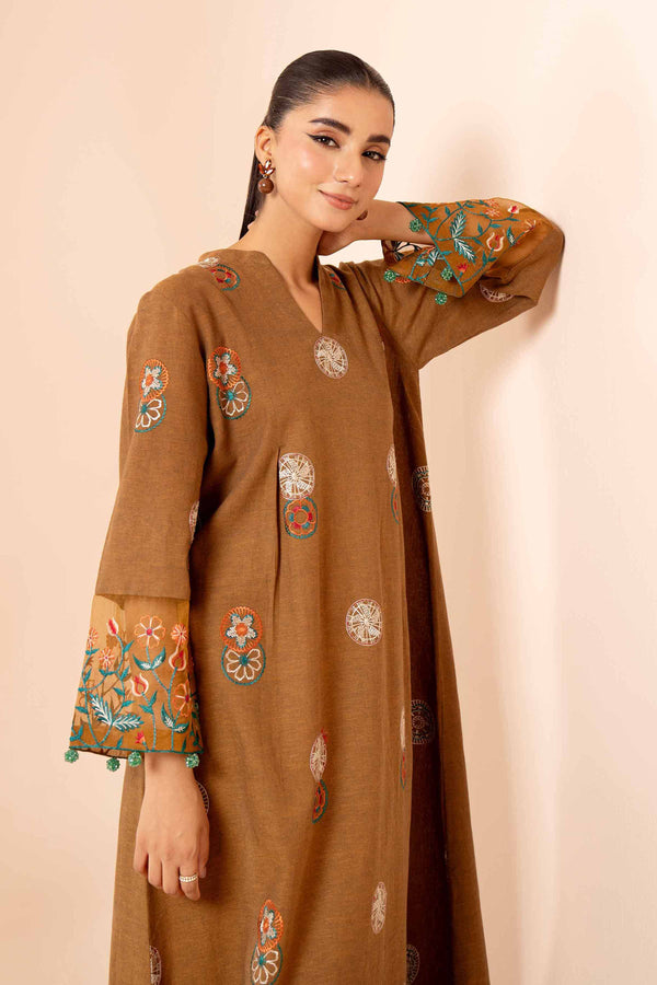 2 Piece  Dyed Embroidered Unstitched Suit South Collection Winter 2024