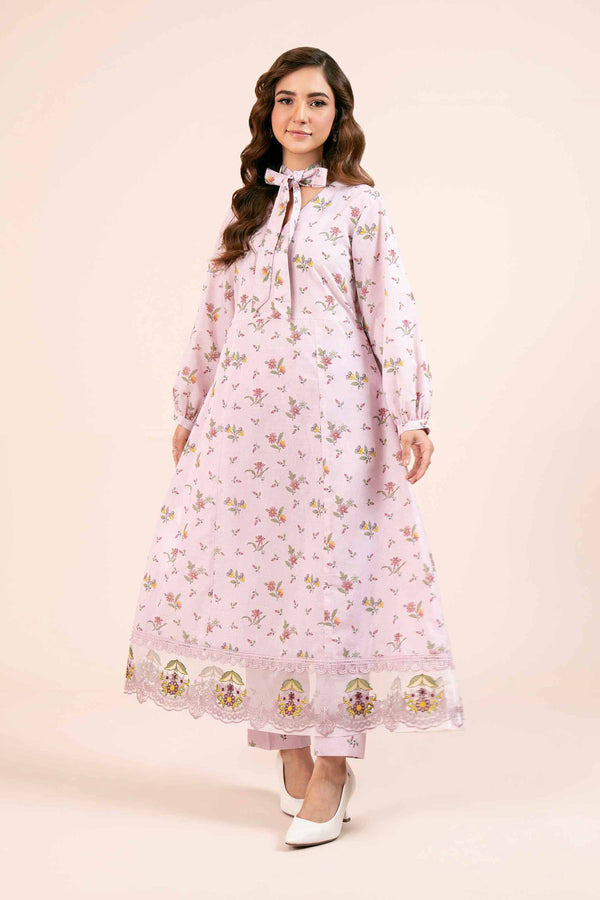 2 Piece  Digital Printed Embroidered Unstitched Suit Winter 2024