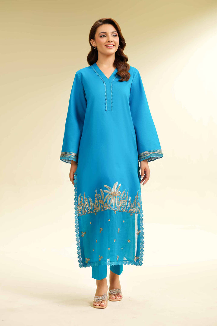 2 Piece - Dyed Embroidered Suit - 42501006 for Women - Unstitched Collection | Nishat | Shop Online