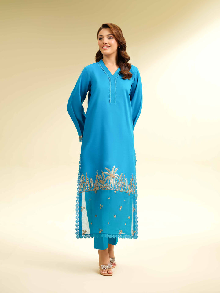 2 Piece - Dyed Embroidered Suit - 42501006 for Women - Unstitched Collection | Nishat | Shop Online