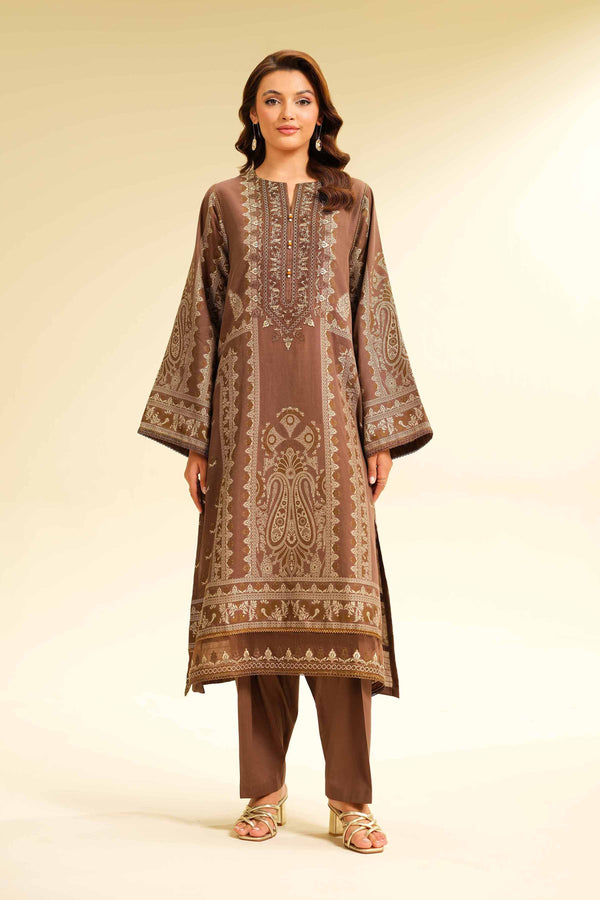 2 Piece - Jacquard Embroidered Suit - 42501030 for Women - Unstitched Collection | Nishat | Shop Online