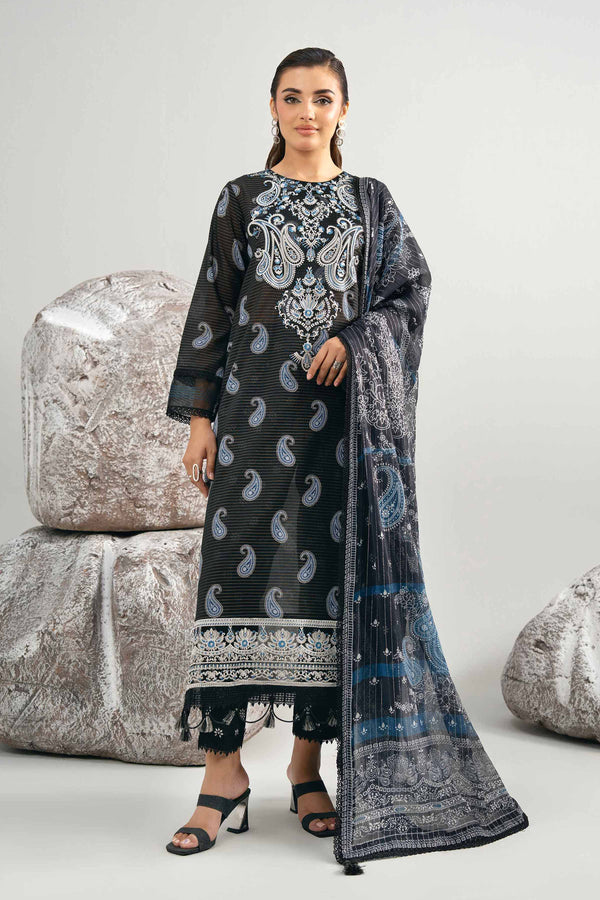 3 Piece - Digital Printed Embroidered Suit - 42502044 for Women - Unstitched Collection | Nishat | Shop Online