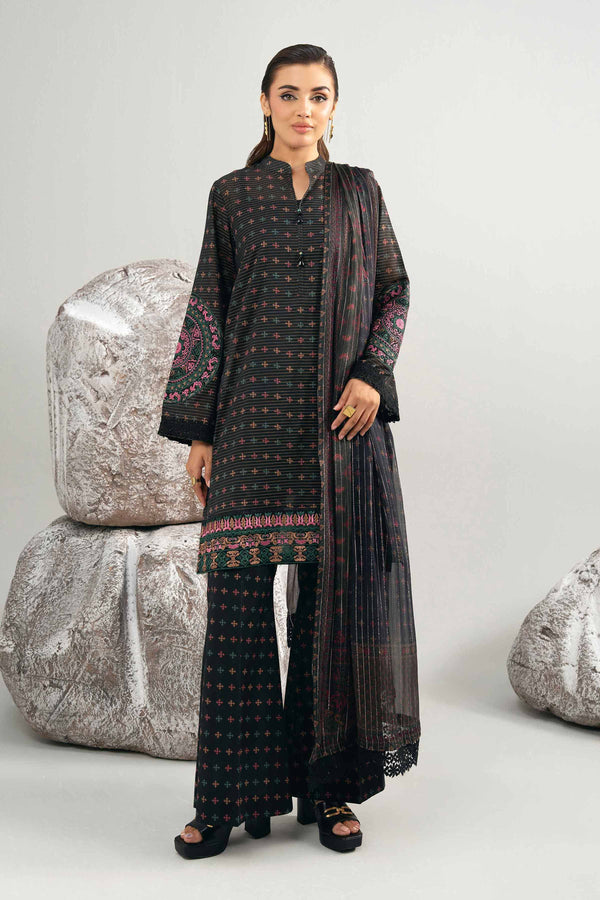 3 Piece - Digital Printed Embroidered Suit - 42502046 for Women - Unstitched Collection | Nishat | Shop Online