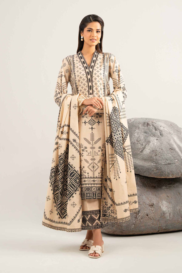 3 Piece - Digital Printed Embroidered Suit - 42502049 for Women - Unstitched Collection | Nishat | Shop Online