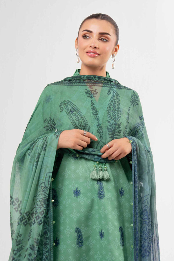 2 Piece - Digital Printed Embroidered Suit - 42502075 for Women - Unstitched Collection | Nishat | Shop Online