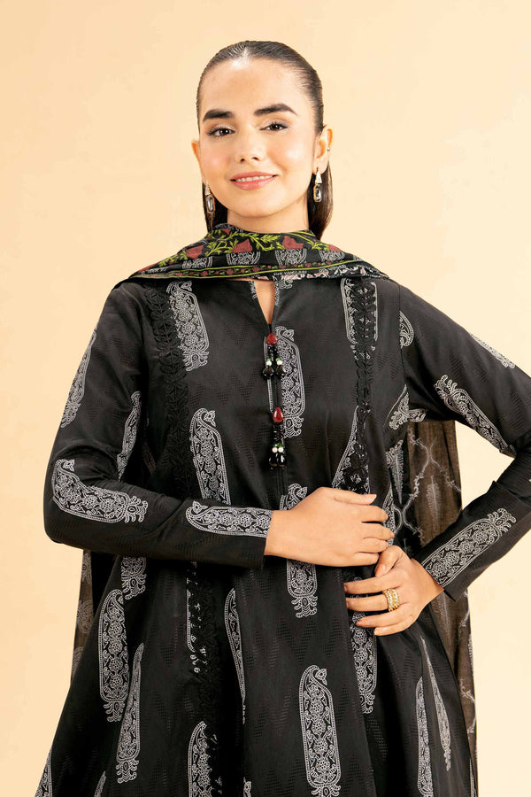 3 Piece - Paste Printed Loose Fabric - 42503008 for Women - Freedom To Buy Collection | Nishat | Shop Online