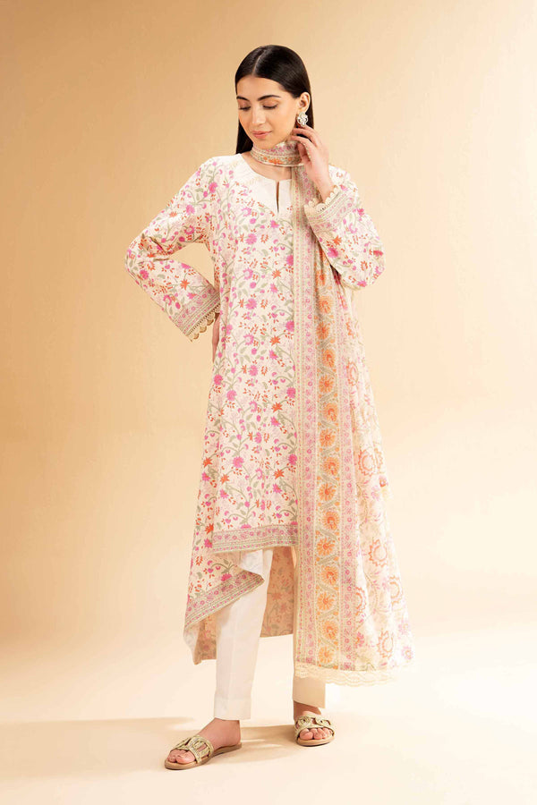 3 Piece - Printed Loose Fabric - 42503009 for Women - Freedom To Buy Collection | Nishat | Shop Online