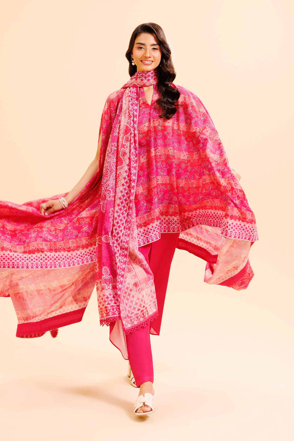 3 Piece - Printed Loose Fabric - 42503025 for Women - Freedom To Buy Collection | Nishat | Shop Online