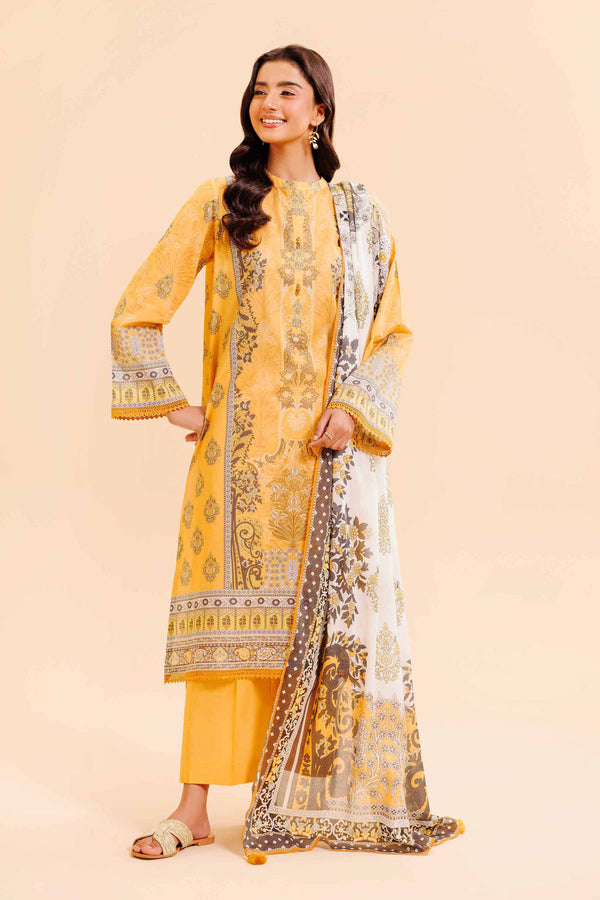 3 Piece - Digital Printed Loose Fabric - 42503033 for Women - Freedom To Buy Collection | Nishat | Shop Online