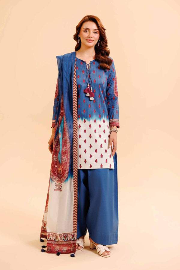 3 Piece - Digital Printed Loose Fabric - 42503040 for Women - Freedom To Buy Collection | Nishat | Shop Online