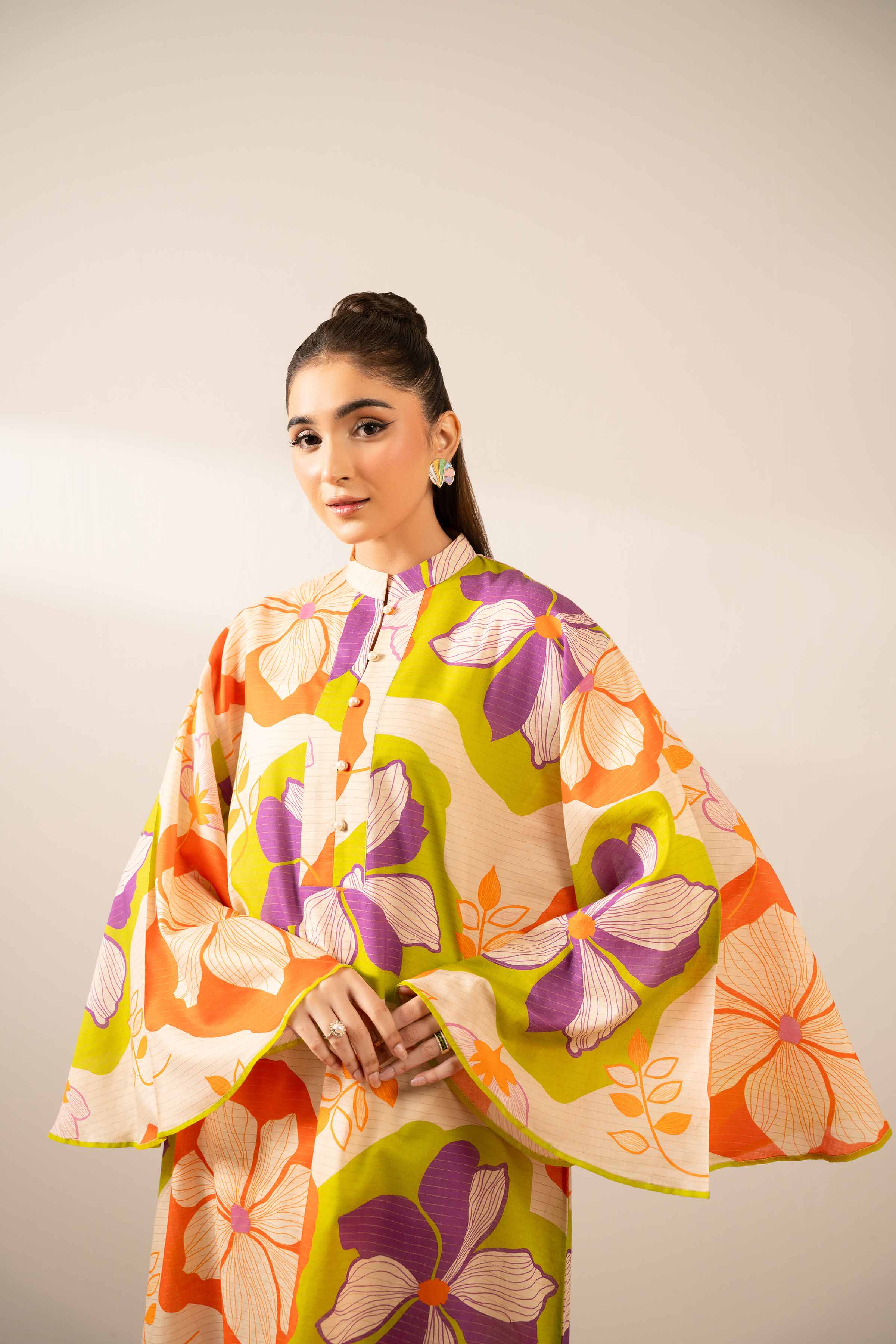 1 Piece Printed Tunic Pret Summer 2025 (Fustan July) – Nishat FPS