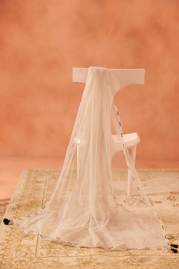 Embroidered Dupatta - KFE25-103 for Women - Pret Collection | Nishat | Shop Online