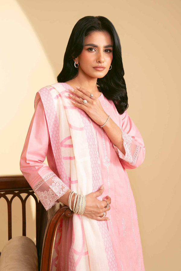3 Piece - Embroidered Suit - KFE25-38 for Women - Pret Collection | Nishat | Shop Online