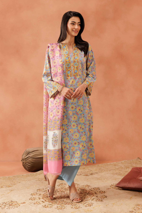 3 Piece - Printed Suit - KFE25-96 for Women - Pret Collection | Nishat | Shop Online