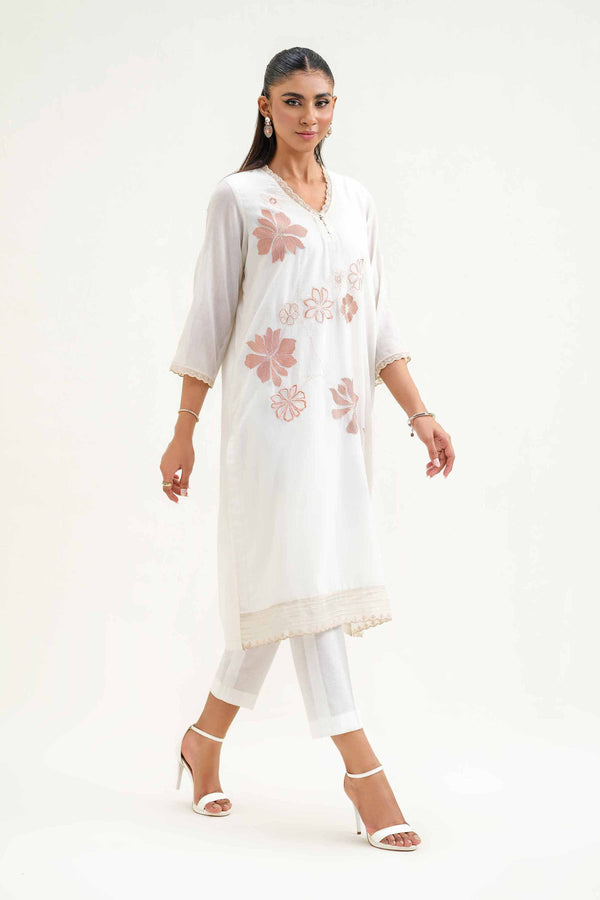 Embroidered Shirt - KFS25-06 for Women - Pret Collection | Nishat | Shop Online