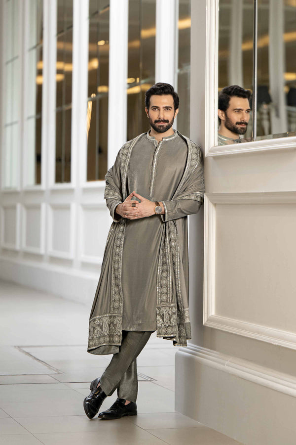 2 Piece - Embroidered Suit - KNW23-03