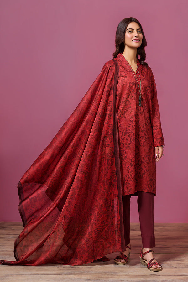 3 Piece - Printed Suit - 41907533-R