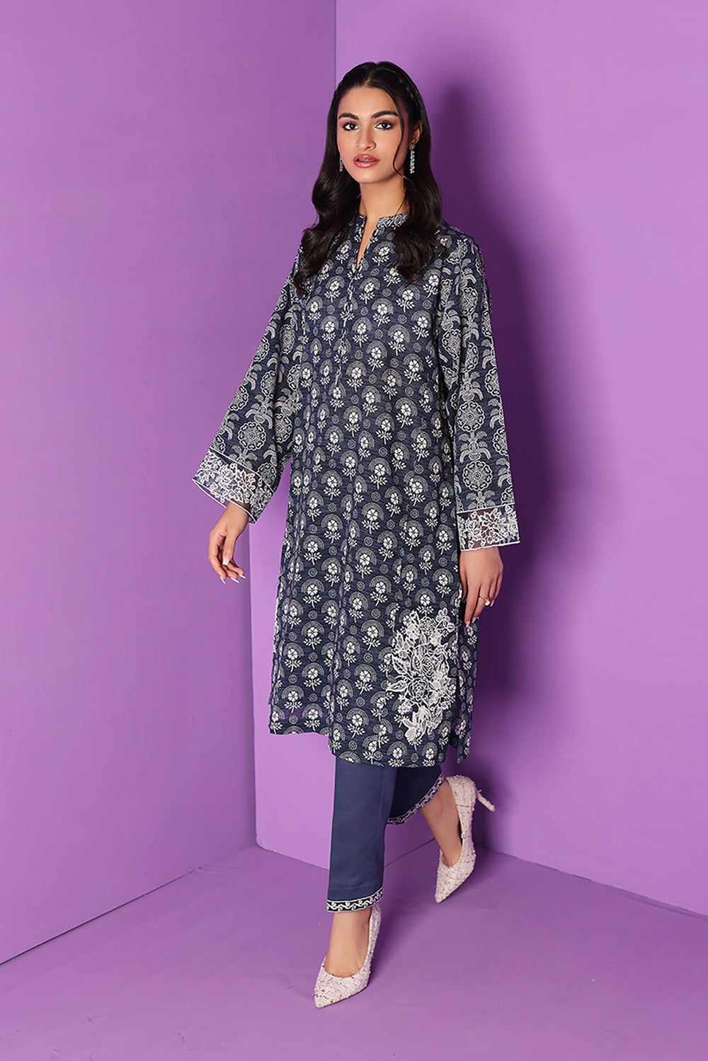2PC Unstitched Printed Embroidered Winter Collection 2022 Nishat Linen Nishat FPS