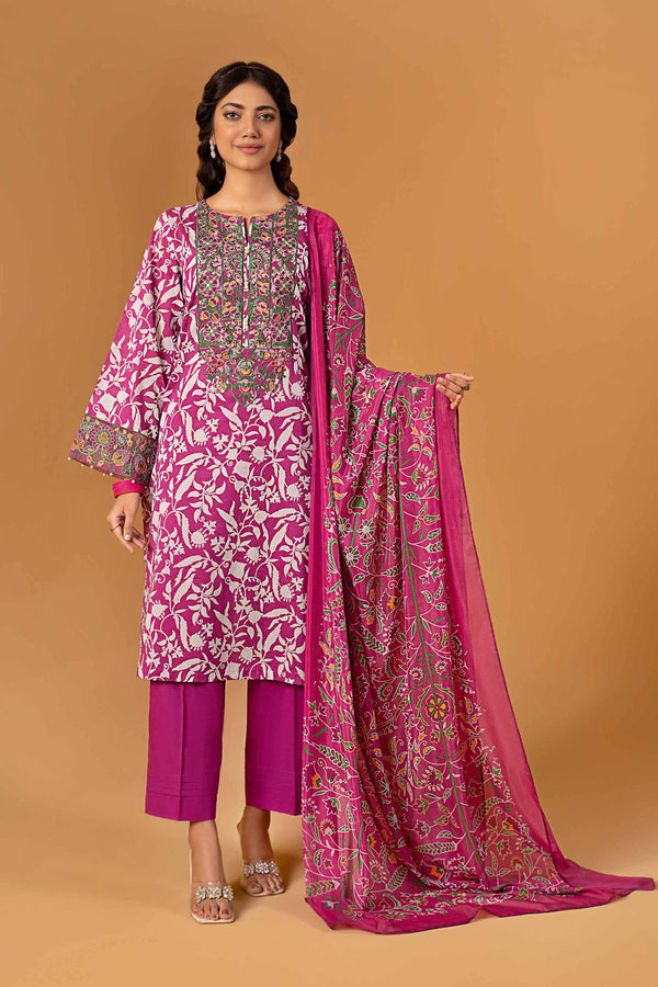 2 Piece - Printed Embroidered Suit - 42301568