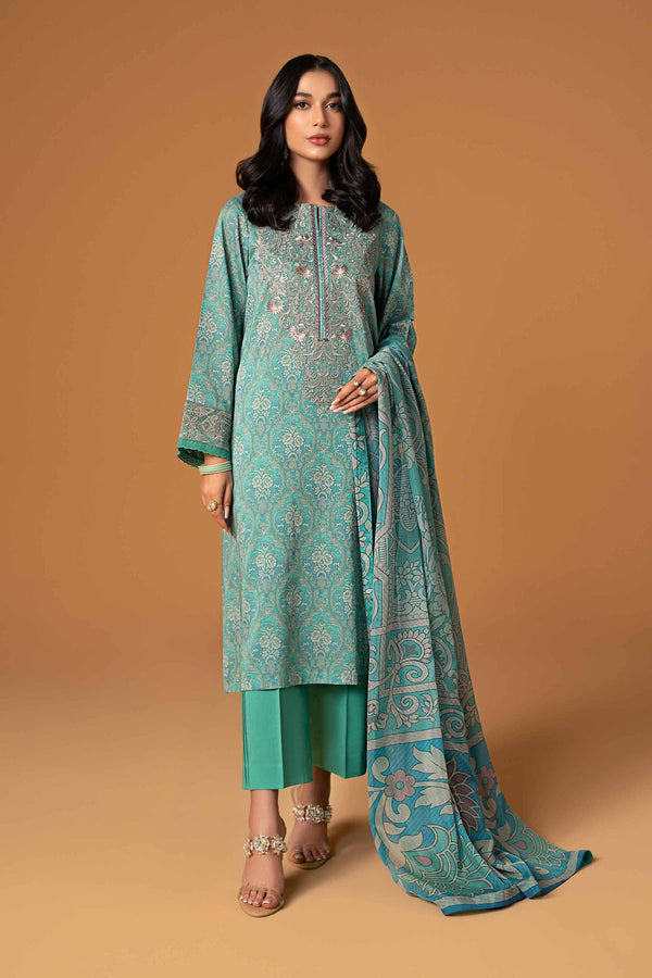 2 Piece - Printed Embroidered Suit - 42301571